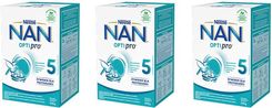 NESTLE NAN OPTIPRO 5 Mleko Modyfikowane Junior dla dzieci po 2,5 Roku 3x650g