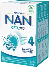 NESTLE NAN OPTIPRO 4 Mleko Modyfikowane Junior dla dzieci po 2. Roku 650g