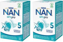 NESTLE NAN OPTIPRO 5 Mleko Modyfikowane Junior dla dzieci po 2,5 Roku 2x650g